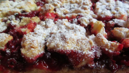 Carré aux framboises et groseilles