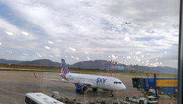 Depuis l'aéroport d'Athènes 