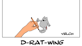 dessin de rat par un gaucher