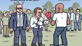Macron le boxeur 