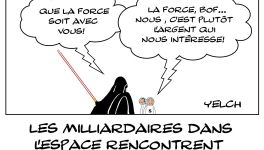 Les milliardaires dans l'espace rencontrent Dark Vador