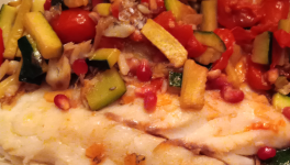 Ombrina al melagrano