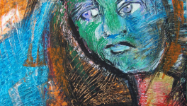 la violette - peinture au fil du temps - 1993