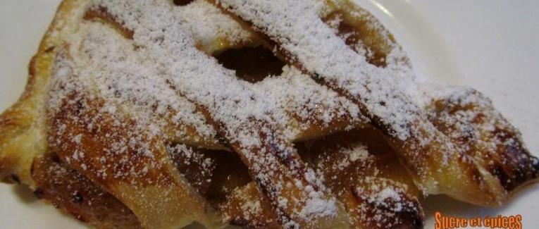 Feuilletés tressés aux pommes