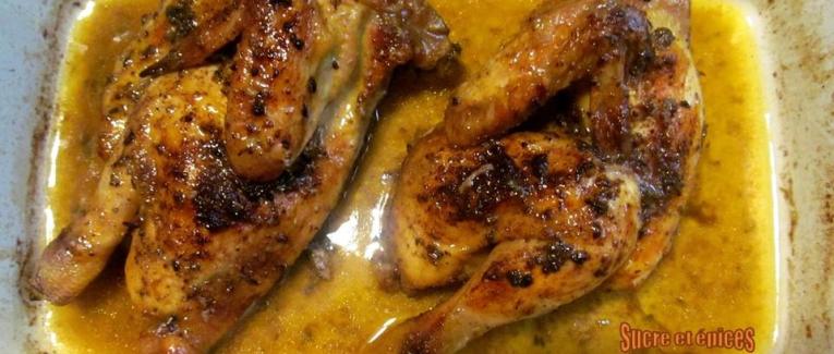 Coquelet grillé aux épices