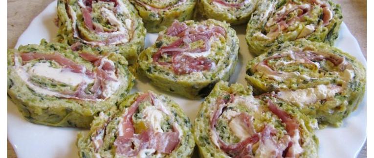 Roulé à la courgette