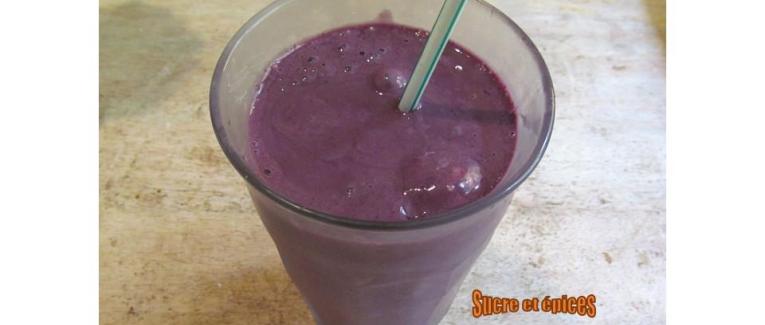 Milkshake aux mûres