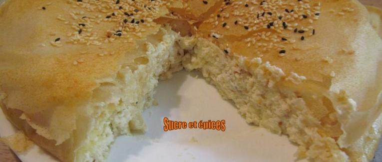 Tourte à la feta et à la ricotta comme une pastilla