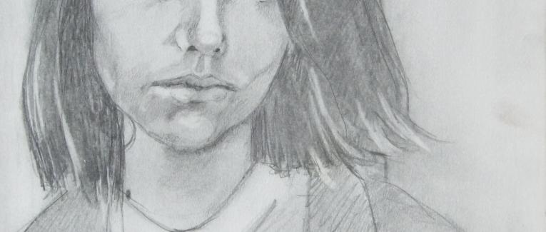 Carnets Dessins jeux de couleurs et d'ombres : 1993- Les adolescentes - Sandra