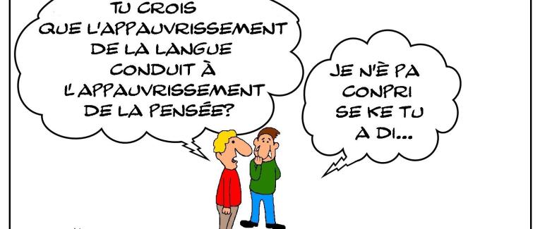 Appauvrissement de la langue et de la pensée