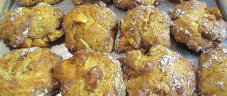 Biscuits rustiques pommes-cannelle