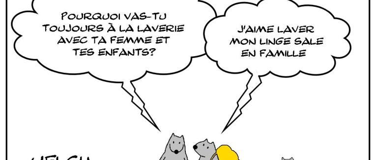 Laverie et famille