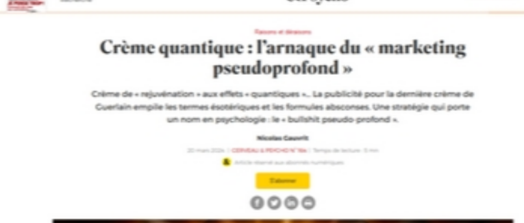 arnaque du marketing pseudoprofond