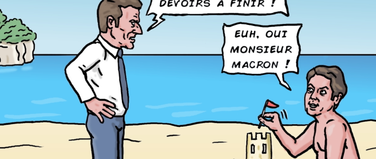 Bientôt les vacances pour Gabriel Attal !