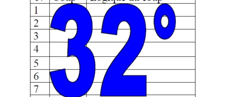 32° diagosudoku, avec la solution du trente-et-unième
