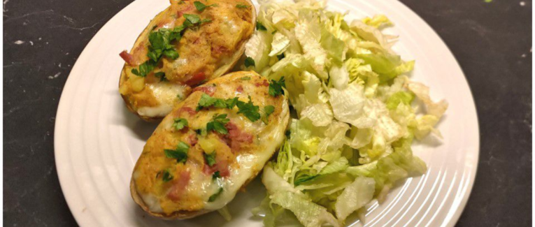 Pommes de terre gratinées au bacon et à la scamorza - Recette en vidéo