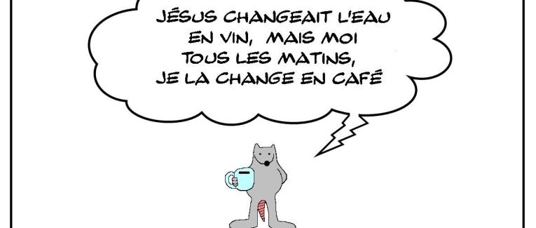 Changer l'eau en café