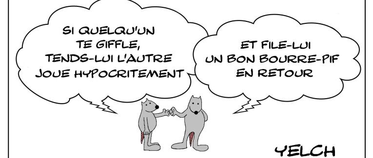 Le rat qui ne suivait pas trop les commandements de Jésus