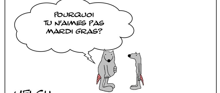Le rat qui n'aimait pas Mardi Gras
