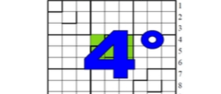 Quatrième centrosudoku, avec la solution du troisième centrosudoku.