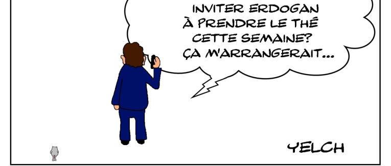 Macron , Vlad , Erdogan et le thé