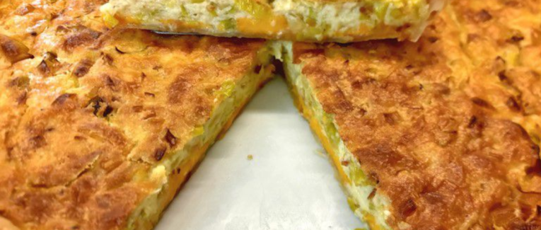 Quiche poireaux mimolette - Recette en vidéo