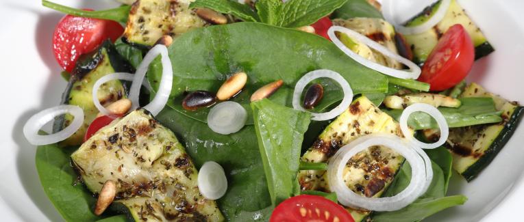 Salade de courgettes grillées