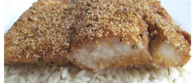 Filets de perche au four au parmesan et paprika