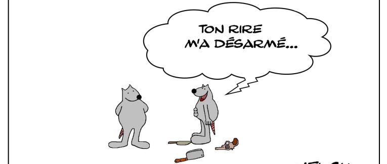 Le rat qui était désarmé par le rire