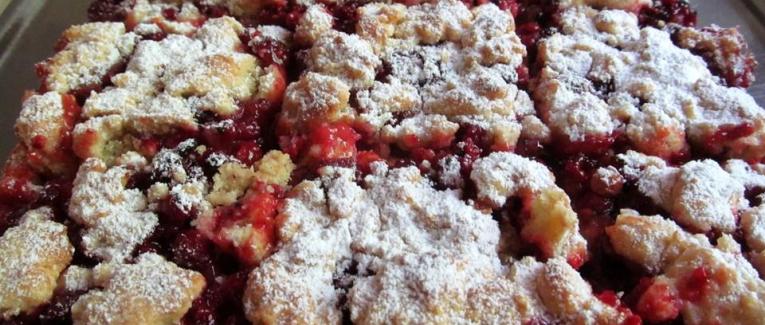 Carré aux framboises et groseilles