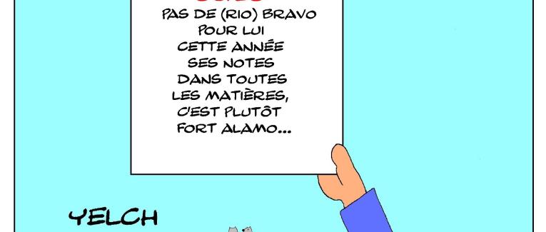 les bulletins scolaires de John Wayne : histoire