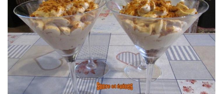 Recette de dessert végétarien : Verrine cerises speculoos