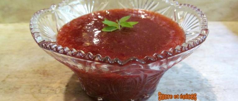 Confiture de fraises, citron et verveine