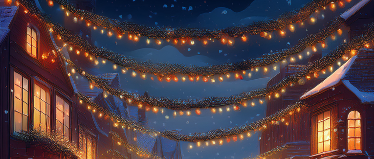 Quand les guirlandes illuminent la ville...
