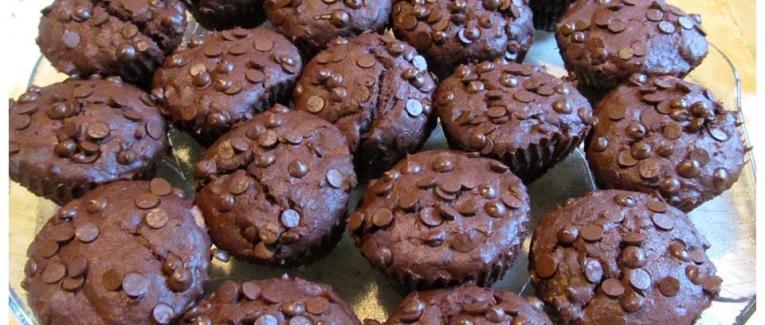 Muffins très chocolatés à la banane