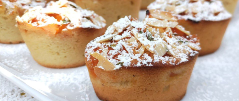 Financiers aux abricots, citron et thym