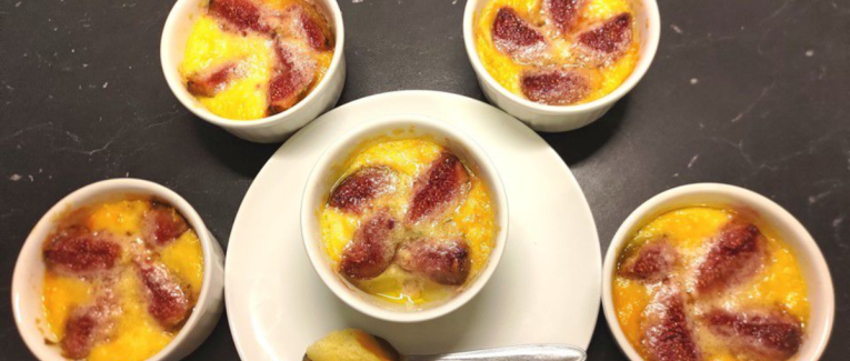 Flans à la semoule aux figues - Recette en vidéo