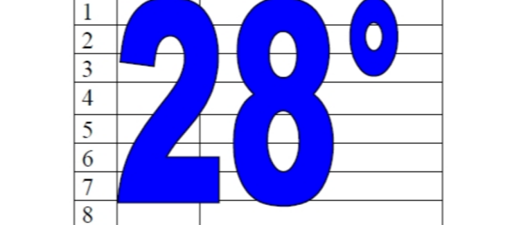 28° diagosudoku, avec la solution du vingt-septième