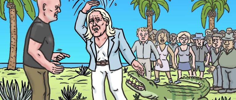 Une visite tourmentée pour Marine Le Pen en Guadeloupe
