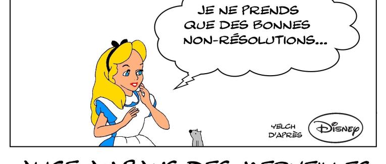Alice au pays des merveilles et le Nouvel An