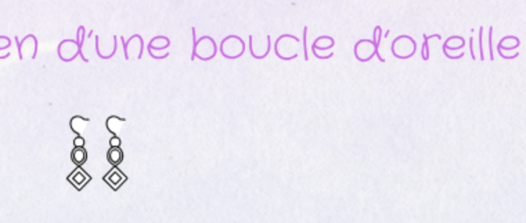 Le quotidien d'une boucle d'oreille