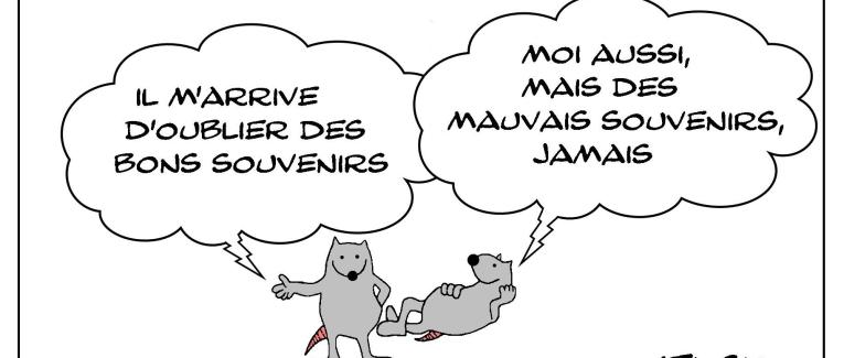 Les bons souvenirs ne s'oublient pas , les mauvais souvenirs ne s'oublient jamais