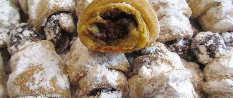 Mini croissants sablés au Nutella