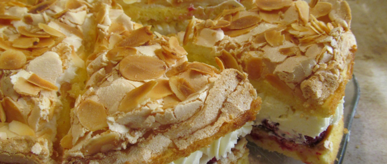 Gâteau allemand Himmelstorte aux framboises