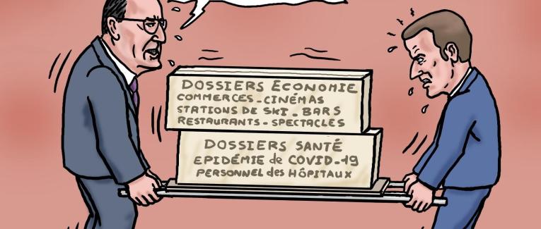 Macron et Castex doivent composer entre la santé et l'économie