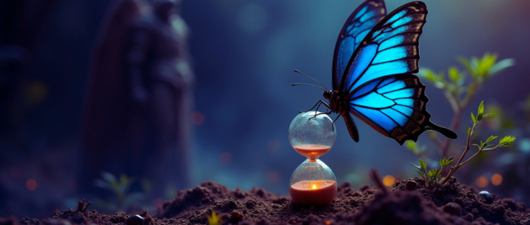Dans l'ombre du papillon ...