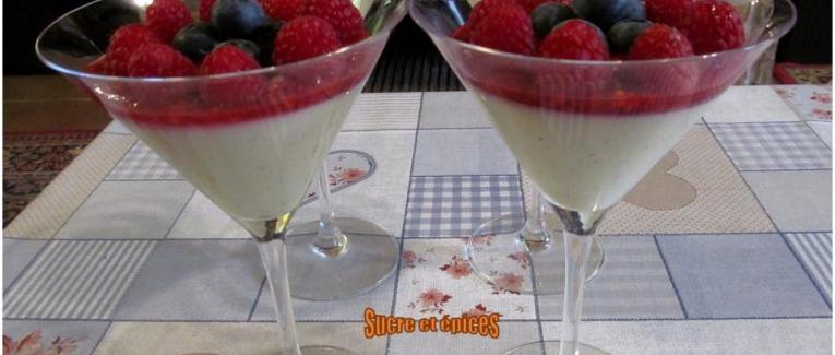 Panna cotta aux fruits rouges et chocolat blanc - Recette en vidéo
