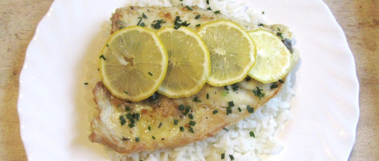 Dorade meunière cuite au four