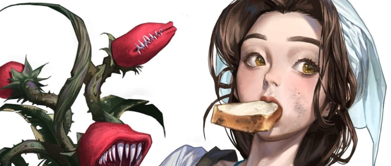 Character Design - La plante gourmande