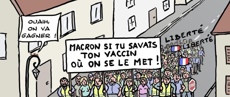Covid-19 : manifestations contre la vaccination obligatoire